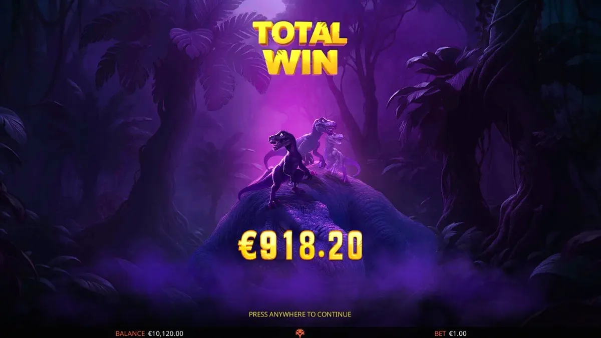 Tampilan visual slot Raptor 2 DoubleMax dengan tema hutan prasejarah